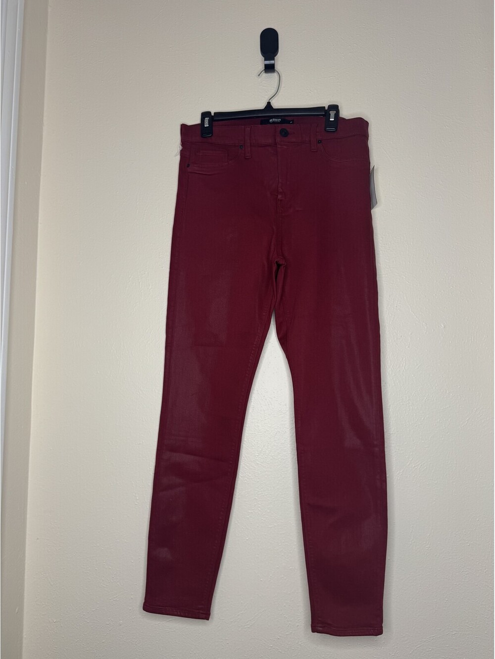 Hudson Waxy Jeans Red Women's Size 32 NWT
